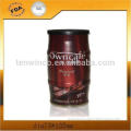 Popular round metal coffee tins/factory tinprice wholesale